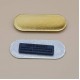 Metallic gold or silver arc magnet brooch with epoxy (custom print) Metallic gold or silver arc magnet brooch with epoxy (custom print)