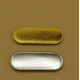 Metallic gold or silver arc magnet brooch with epoxy (custom print) Metallic gold or silver arc magnet brooch with epoxy (custom print)