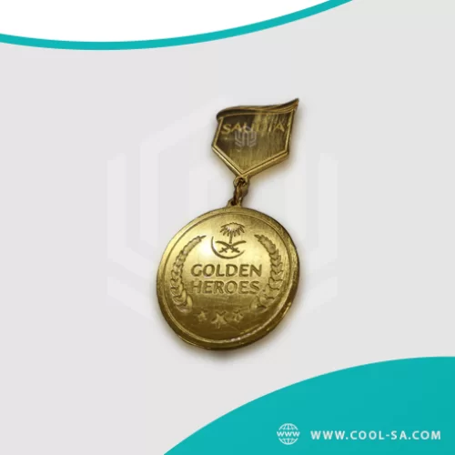 Gold plated Saudi Airlines brooch Gold plated Saudi Airlines brooch