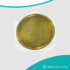 بروش دائري ذهبي مغناطيس مع ايبوكسي ( طباعة حسب الطلب )