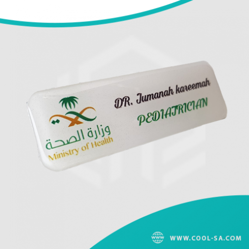 Ministry of Health brooch, magnet or clip (printed on demand)