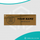 Gold brooch, mirror, magnet or clip (custom print) Gold brooch, mirror, magnet or clip (custom print)