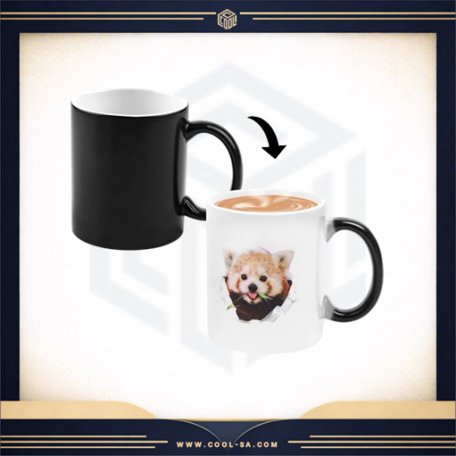 كوب اسود سحري ( طباعة حسب الطلب )