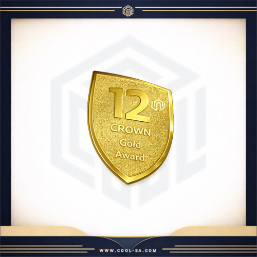 بروش تيوتا مطلي ذهب 