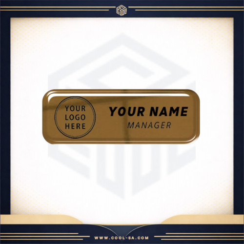 بروش ذهبي مراية مغناطيس او مشبك