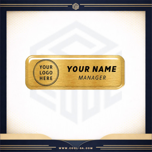 بروش ذهبي معدني مغناطيس او مشبك