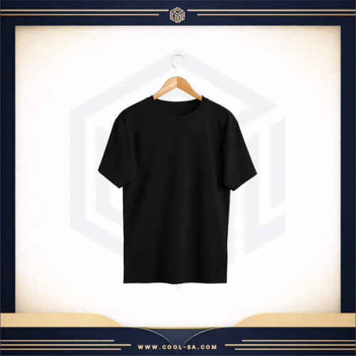 تيشيرت اسود ( طباعة حسب الطلب )