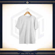 تيشيرت ابيض ( طباعة حسب الطلب )