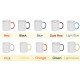 White mug with a handle of multiple colors (print on request)