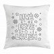 Pillowcase white color 40 cm (print on request)