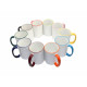 White mug with a handle of multiple colors (print on request) White mug with a handle of multiple colors (print on request)